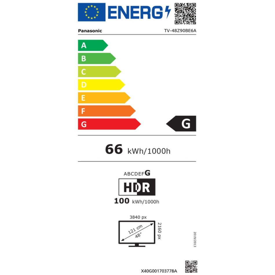 Panasonic TV-48Z90BE6A, 48-tums 4K OLED-TV med Fire TV