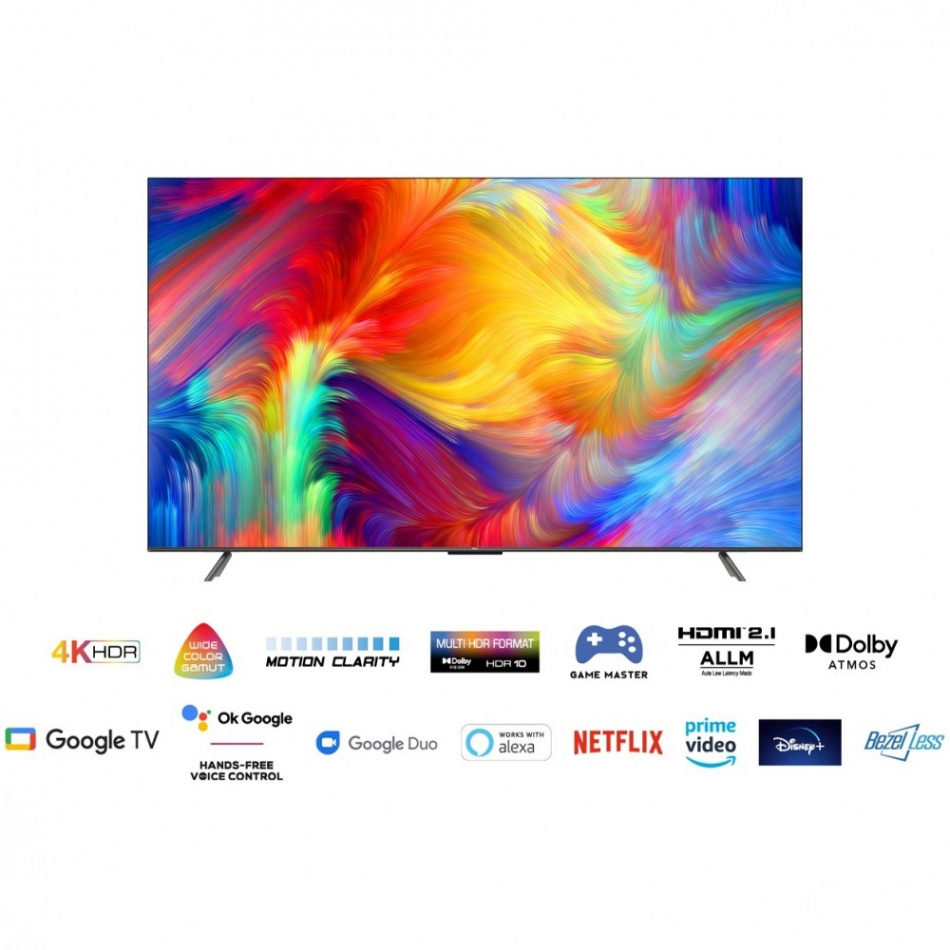 TCL 75P735, Ultra HD 4K HDR QLED-TV med Google 75-tum
