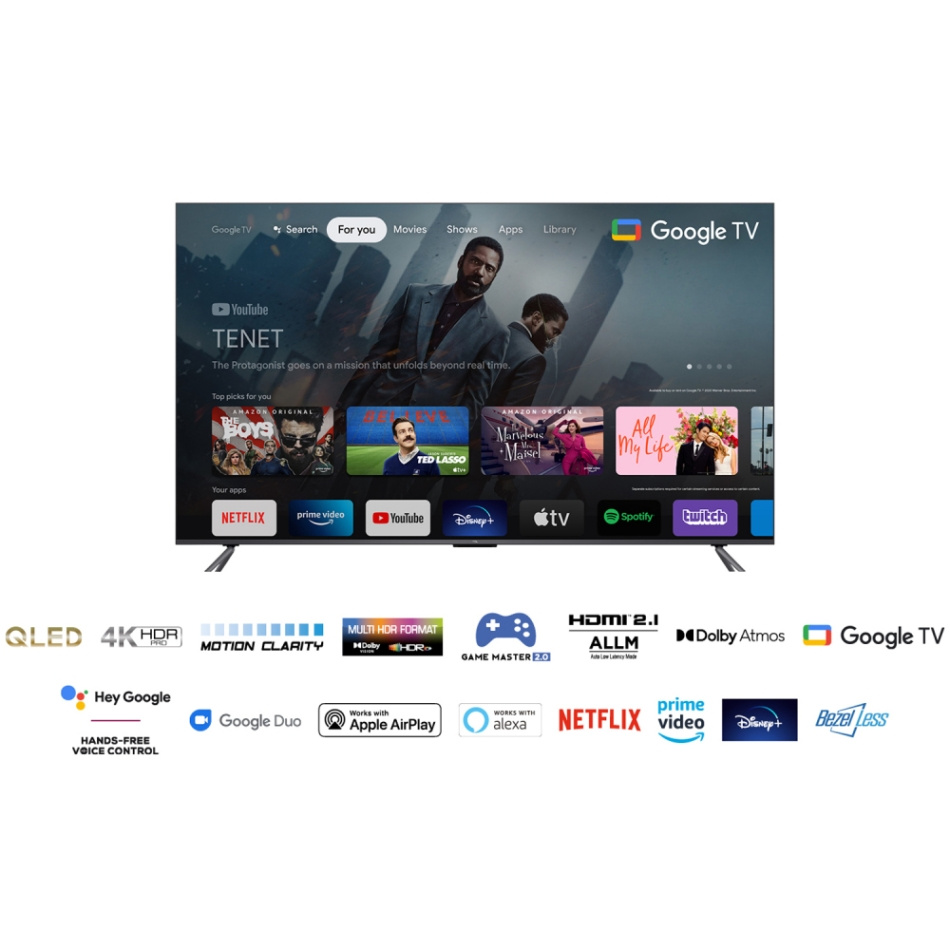 TCL 85C645 85 tum QLED med 4K HDR och Android TV