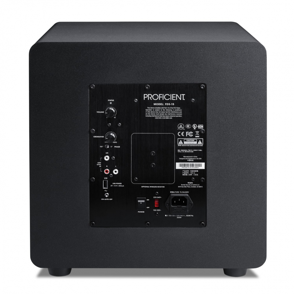 Proficient Audio Protege FDS-15 aktiv subwoofer, svart
