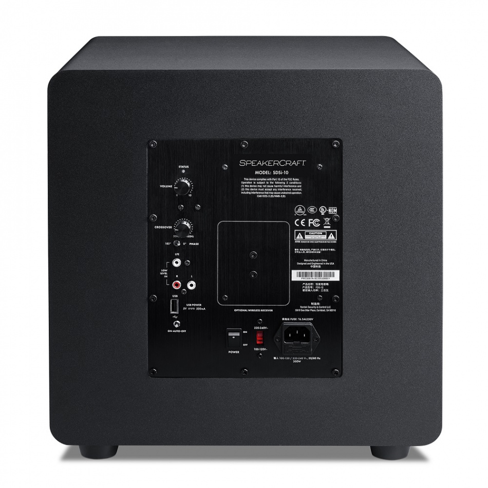 SpeakerCraft SDSi-10 aktiv subwoofer, svart