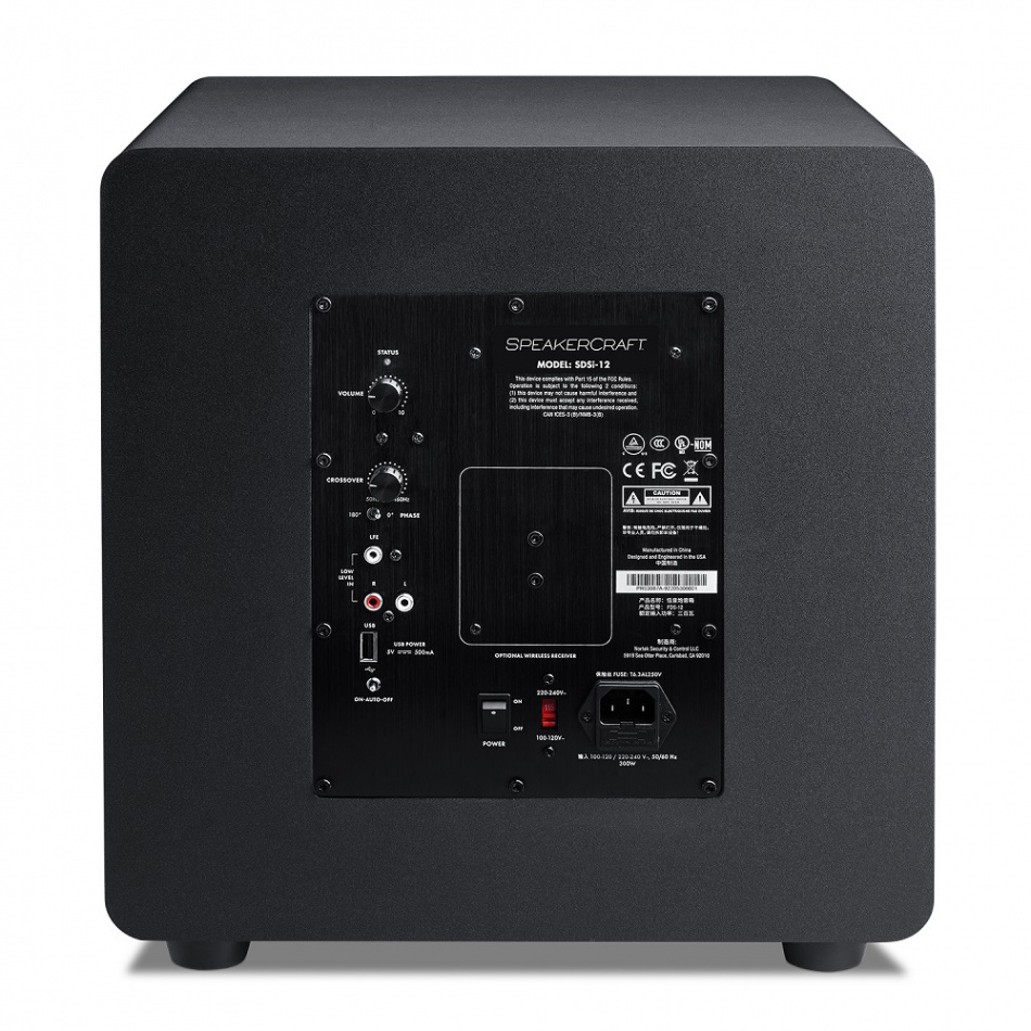 SpeakerCraft SDSi-12 aktiv subwoofer, svart