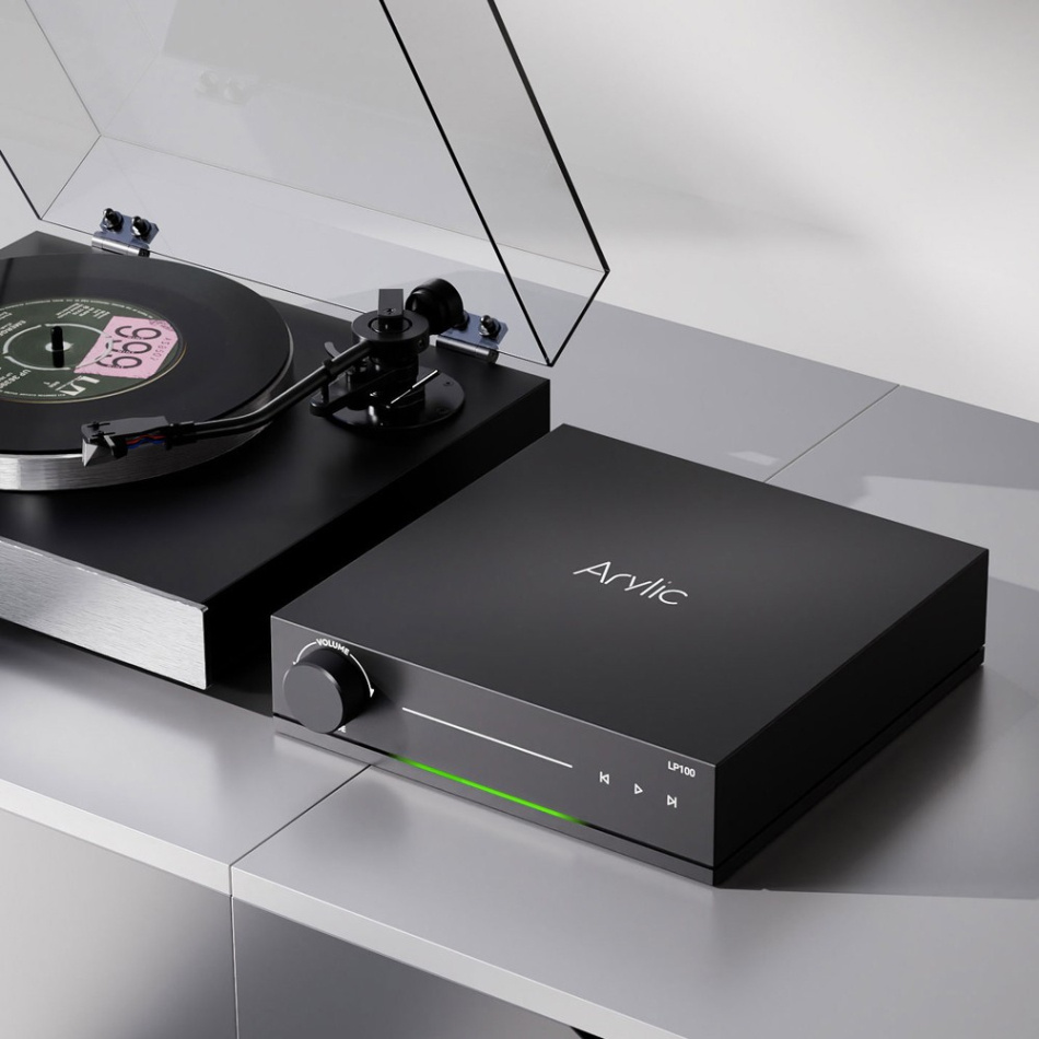Arylic LP100 nätverksstreamer med AirPlay 2, Google Cast, HDMI & RIAA-steg