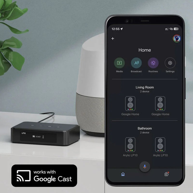 Arylic LP10 nätverksstreamer med AirPlay 2 & Google Cast