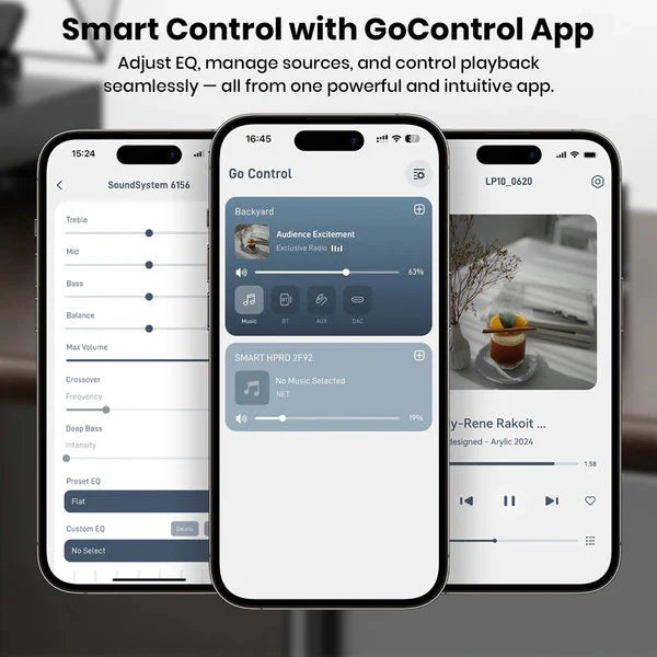 Arylic LP20 nätverksstreamer med AirPlay 2, Google Cast & subutgång