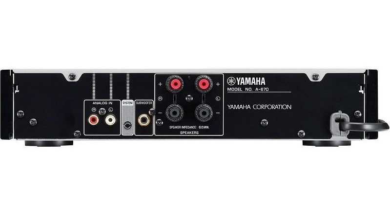 Yamaha A-670 stereoförstärkare, svart