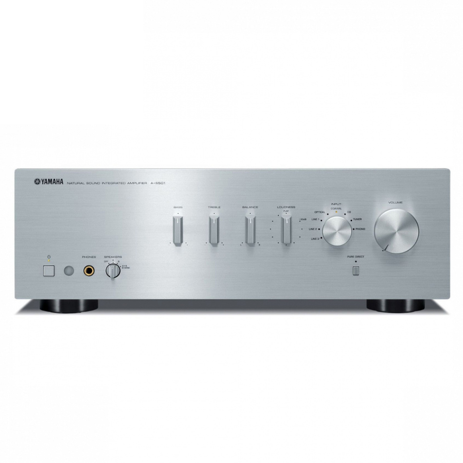 Yamaha A-S501 II stereoförstärkare med DAC & RIAA-steg, silver