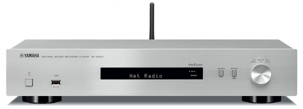 Yamaha NP-S303 nätverksspelare, silver