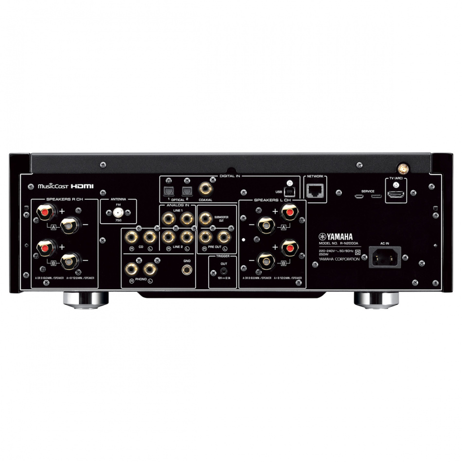 Yamaha R-N2000A streamingförstärkare med HDMI ARC & mät-EQ, svart