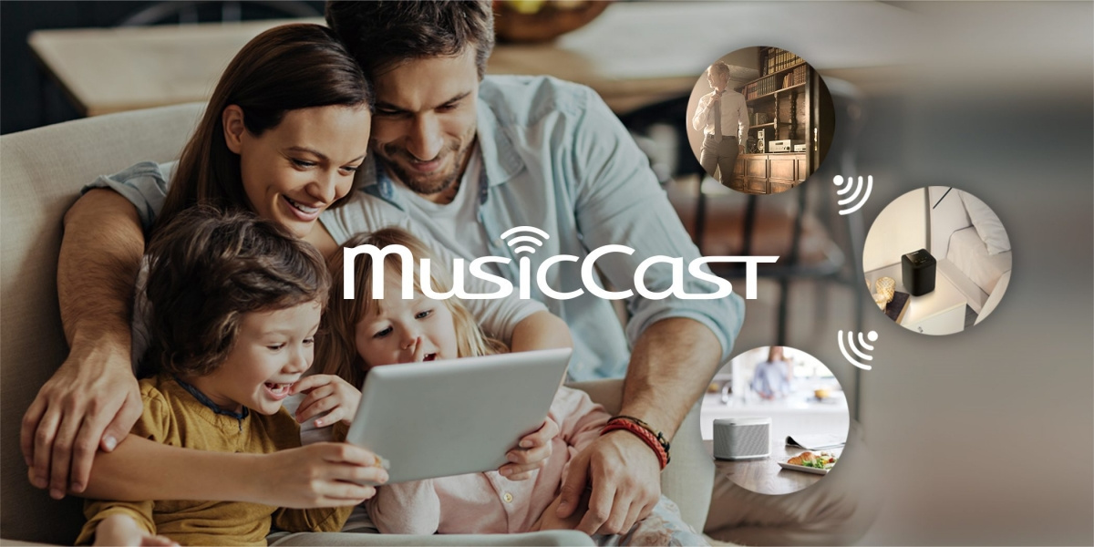 Yamaha R-N303D nätverksreceiver, svart