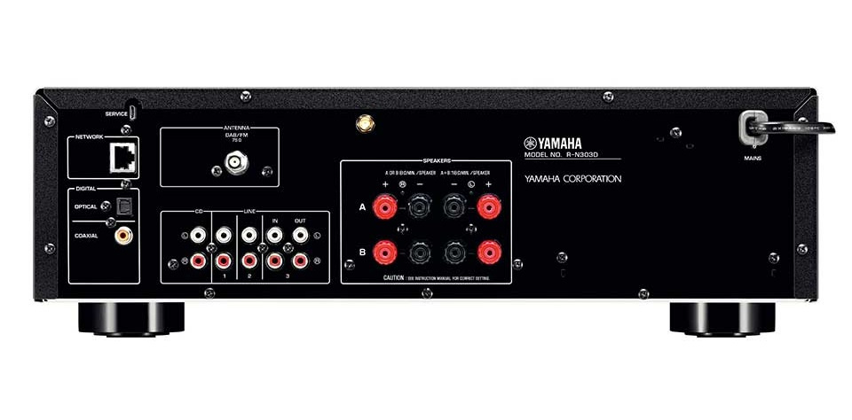 Yamaha R-N303D nätverksreceiver, silver