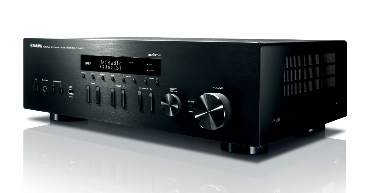 Yamaha MusicCast R-N402D stereoreceiver med nätverk, svart