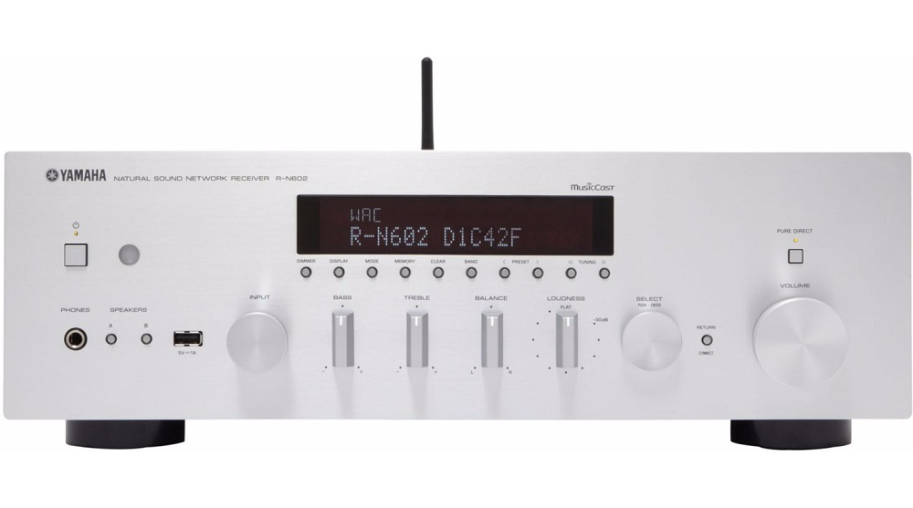 Yamaha MusicCast R-N602 receiver med nätverk, silver