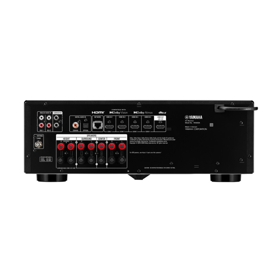 Yamaha RX500A hemmabioförstärkare 7.2 med nätverksstreaming, svart
