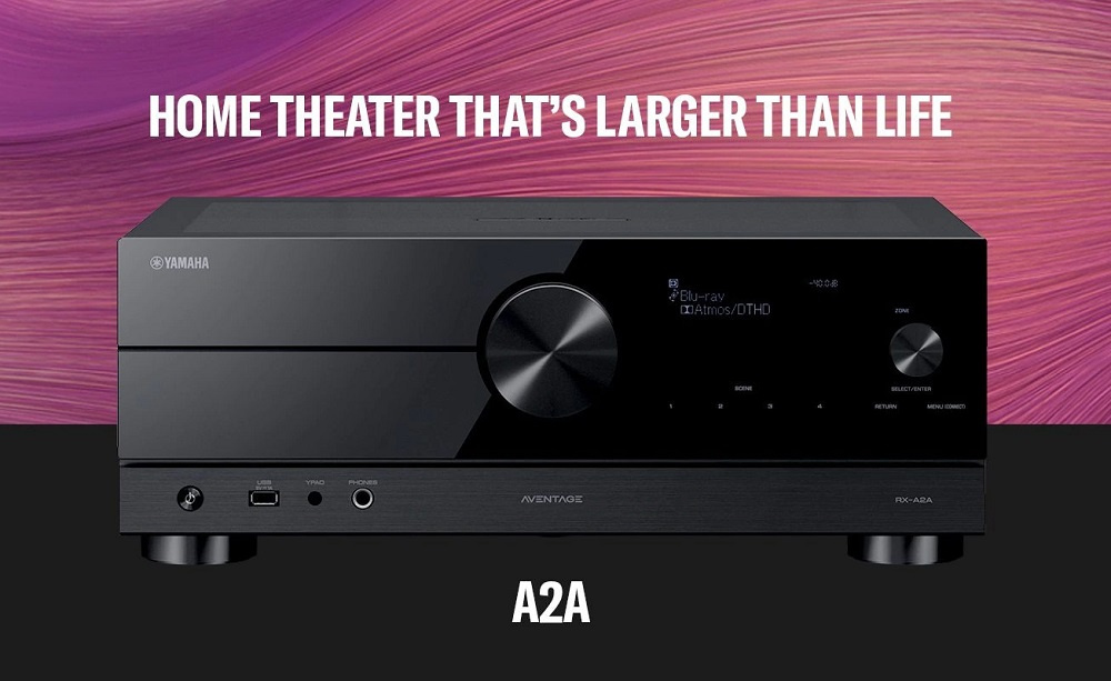 Yamaha Aventage RX-A2A hemmabioförstärkare med MusicCast, svart