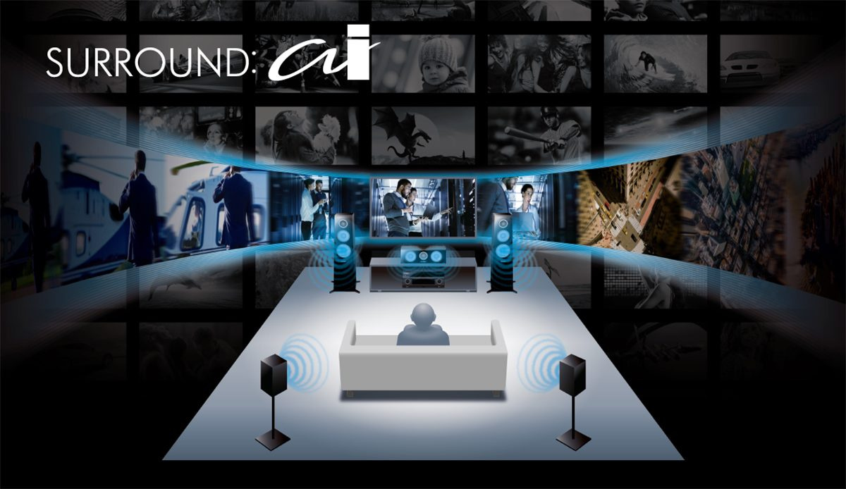 Yamaha RX-A3080 bioförstärkare, svart