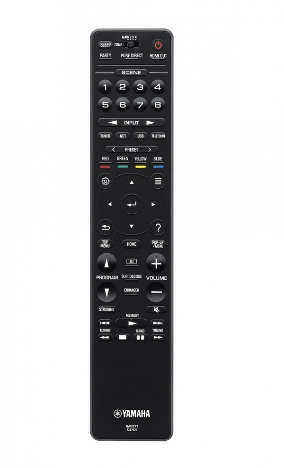 Yamaha RX-A3080 bioförstärkare, titan