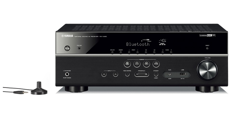 Yamaha RX-V485 bioförstärkare, svart