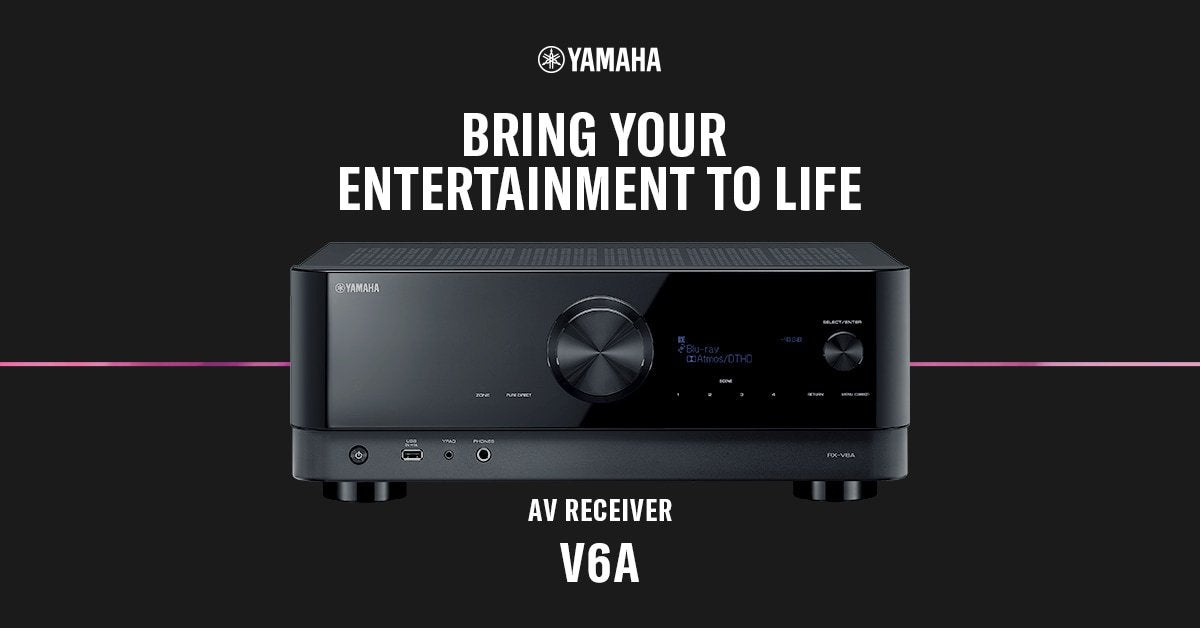 Yamaha RX-V6A hemmabioförstärkare med MusicCast, svart