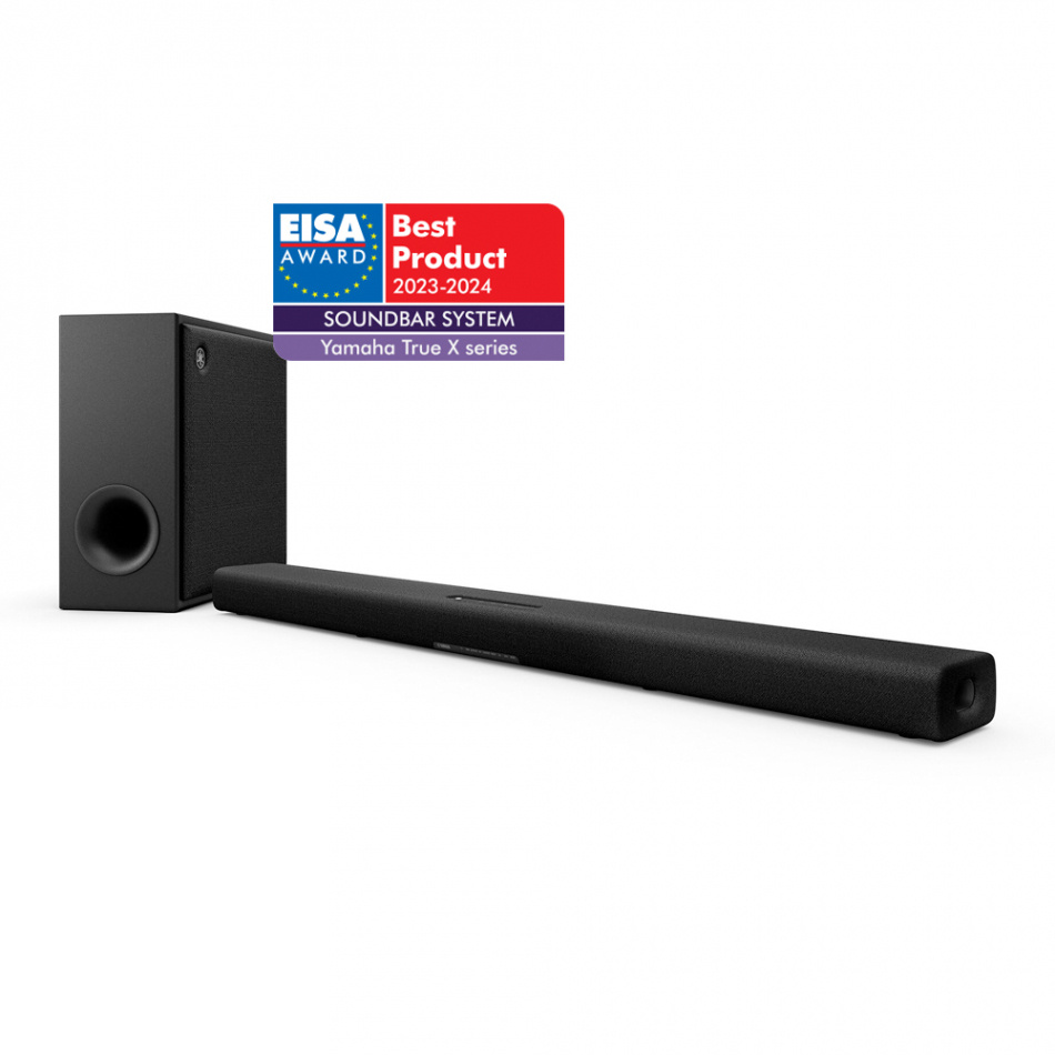 Yamaha True X Bar 50A soundbar med trådlös subwoofer & Dolby Atmos, svart