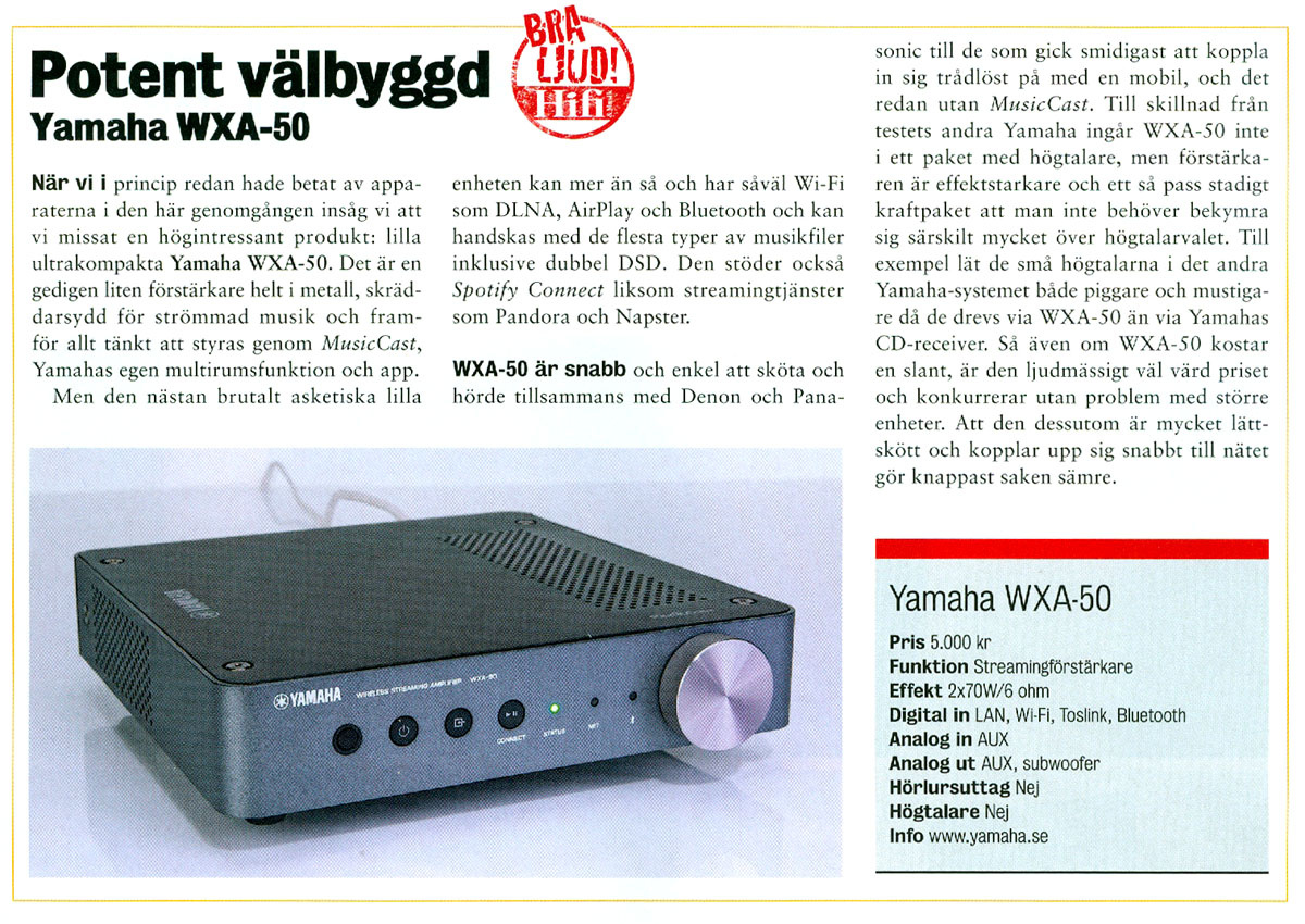Yamaha WXA-50 kompakt stereoförstärkare med MusicCast & DAC