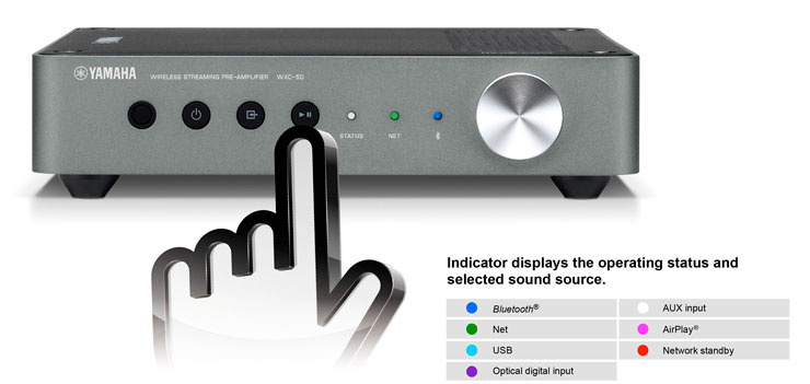 Yamaha WXC-50 stereoförsteg med MusicCast & DAC