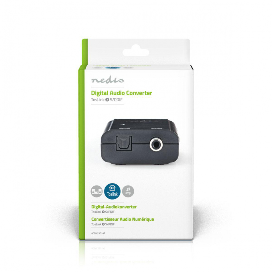 Nedis CON-2501 optisk-till-coaxial signalomvandlare