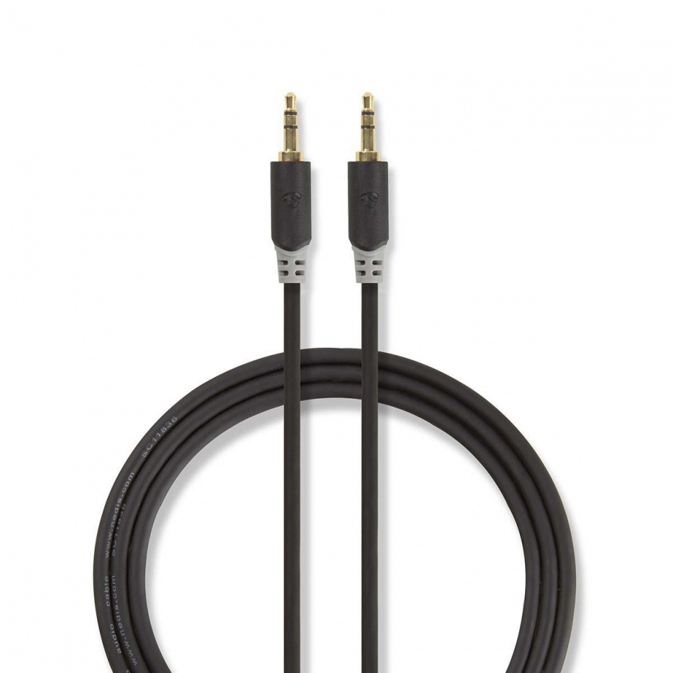 Nedis CAB-W22000, 3.5mm signalkabel 0.5 meter
