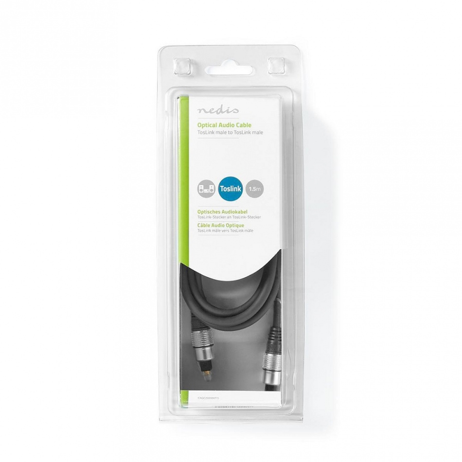 Nedis Optical Audio Cable, 1.5 meter UTFÖRSÄLJNING