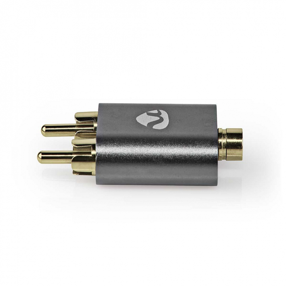 Nedis CATB22255AL, stereoadapter 3.5mm hona -> 2RCA hanar