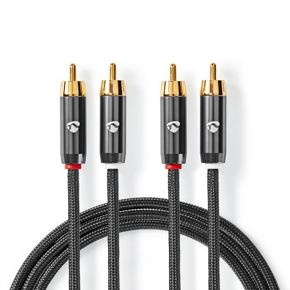 Nedis CAT-B24000 RCA ljudkabel, 5 meter