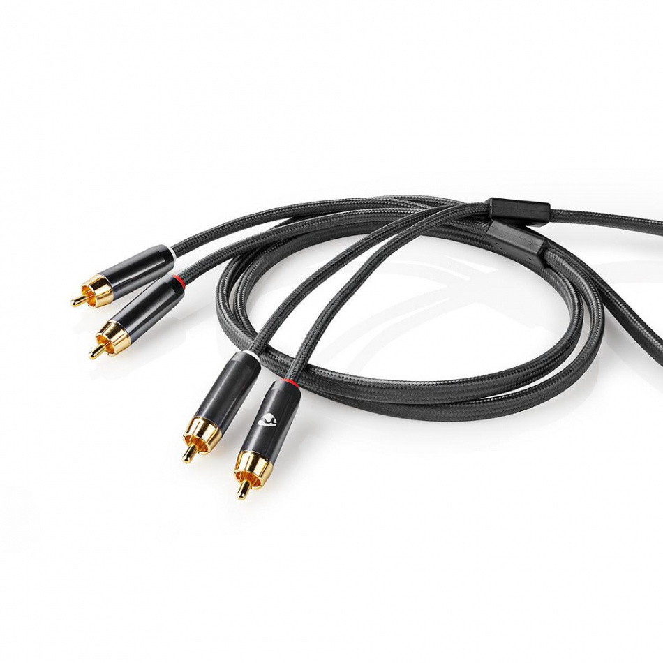 Nedis CAT-B24000 RCA ljudkabel, 5 meter