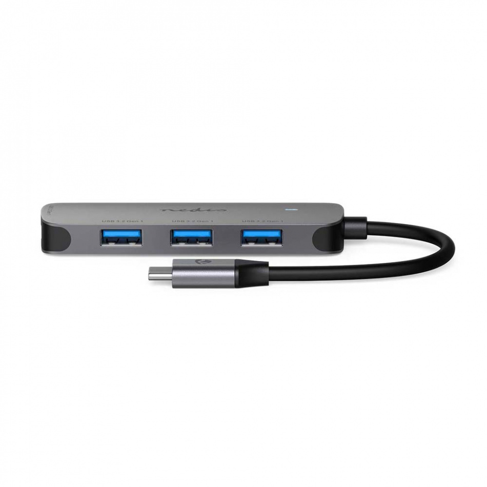 Nedis 4-ports USB 3.2 Hubb, 1x USB-C -> 4x USB-A Hona