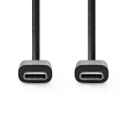 Nedis CCGL60700 USB-C 2.0-kabel, 480 Mbps 60 Watt, svart Nedis CCGL60700 USB-C 2.0-kabel, 480 Mbps 60 Watt, svart