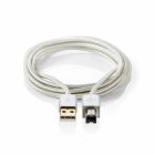 Nedis CCTB60100AL USB A-B kabel, 2 meter 