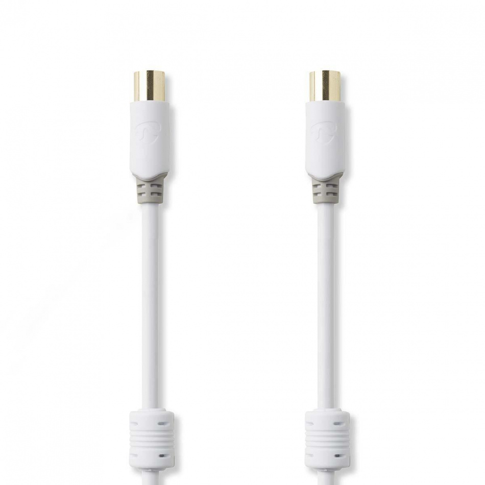 Nedis CSBW40015, 75 Ohm coaxial antennkabel med raka kontakter