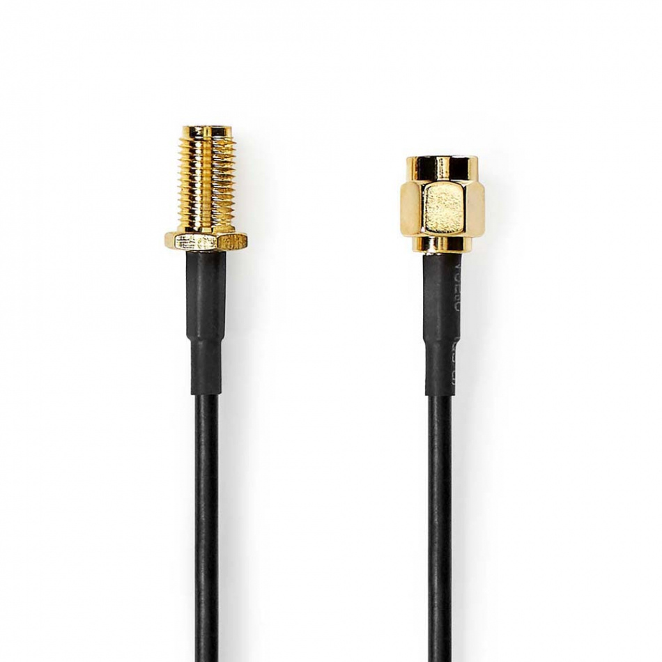 Nedis CSG-L02010 SMA-antennkabel Hane-Hona svart