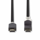 Nedis HDMI-kabel med Ethernet & vinklad kontakt, 2 meter