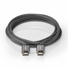 Nedis CVT-B34, HDMI-kabel med Ethernet & 4K metallgrå Nedis CVT-B34, HDMI-kabel med Ethernet & 4K metallgrå