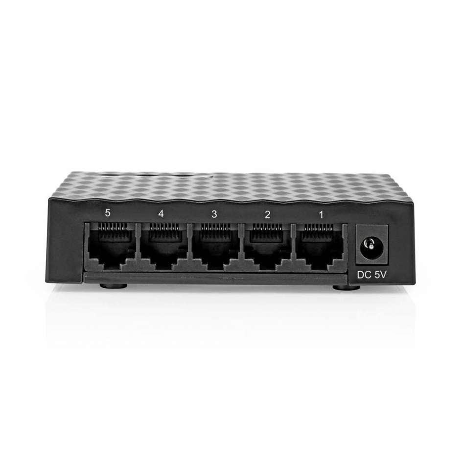 Nedis NSW-H5P110 Nätverksswitch 1 GBit/s, 5-portar