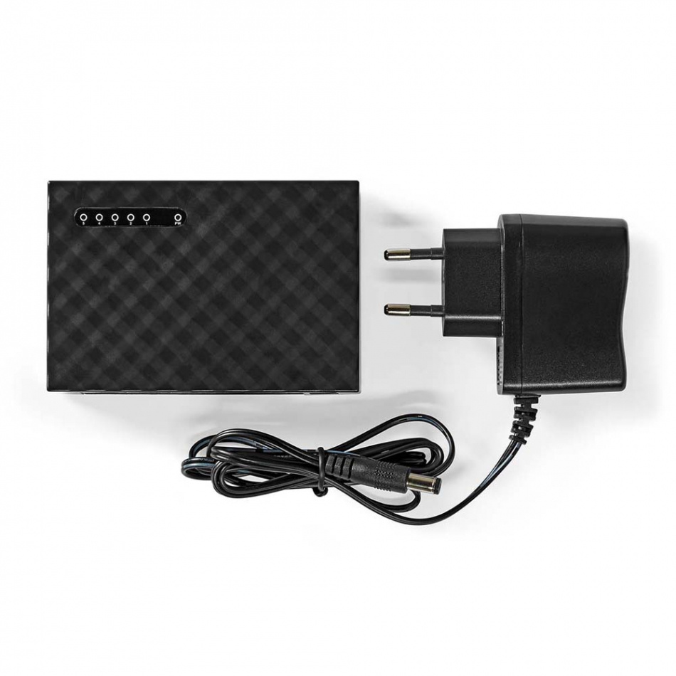 Nedis NSW-H5P110 Nätverksswitch 1 GBit/s, 5-portar