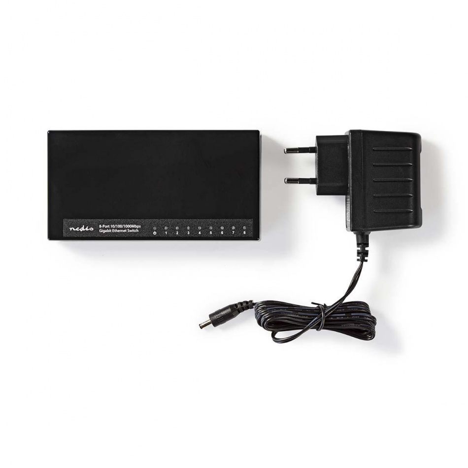 Nedis Nätverksswitch 1 GBit/s, 8-portar