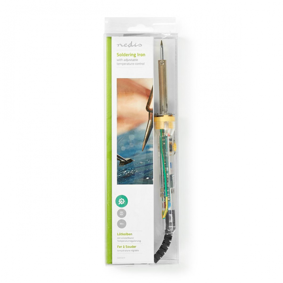 Nedis SO-IR30TP Lödkolv, justerbar 200-450° C, 30W