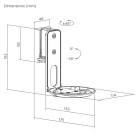 Nedis SPMT-5800 väggfäste för Sonos Era 100, svart styck Returexemplar (2 ST) Nedis SPMT-5800 väggfäste för Sonos Era 100, svart styck Returexemplar (2 ST)