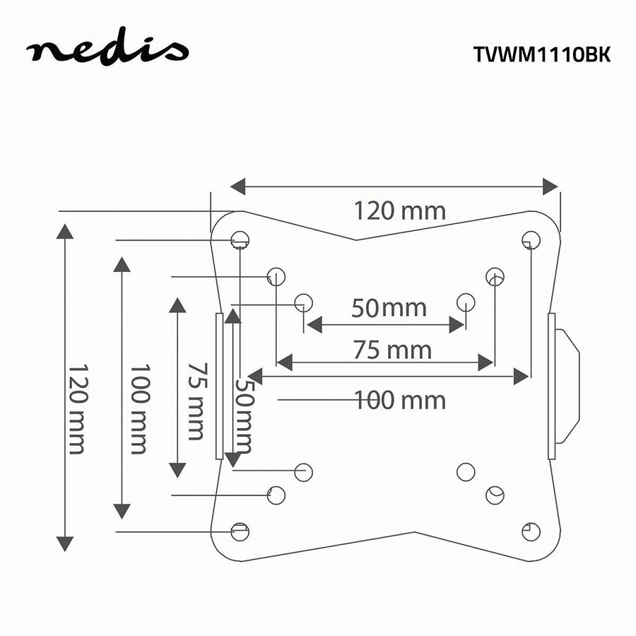 Nedis TV-WM1110, VESA-fäste styck