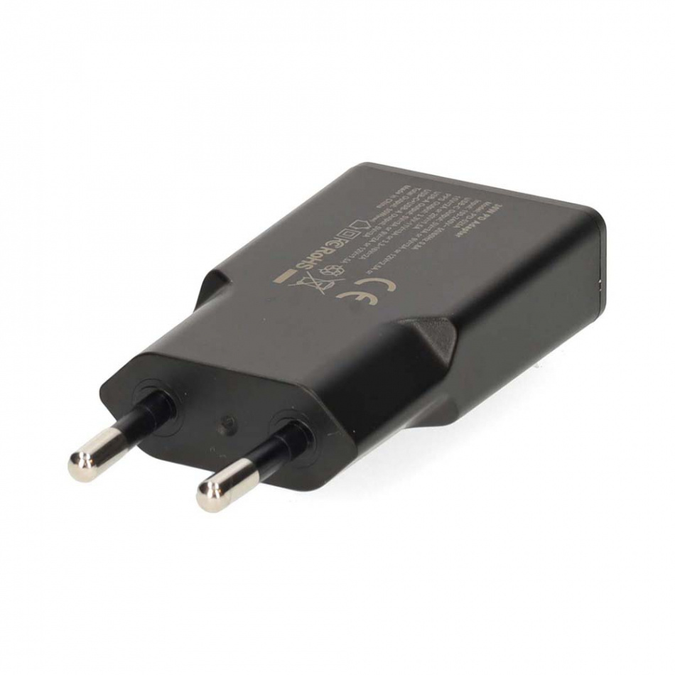 Nedis WCH-A20 GaN-väggladdare 20 Watt inkl. USB-C kabel, svart