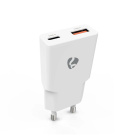 Nedis WCH-A20 GaN-väggladdare 20 Watt, vit Nedis WCH-A20 GaN-väggladdare 20 Watt, vit