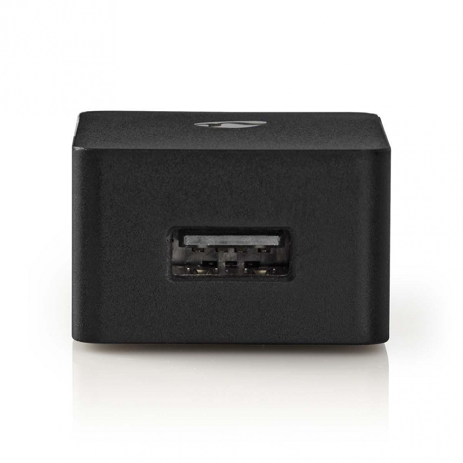 Nedis USB-väggladdare 2.4A med USB-A, svart
