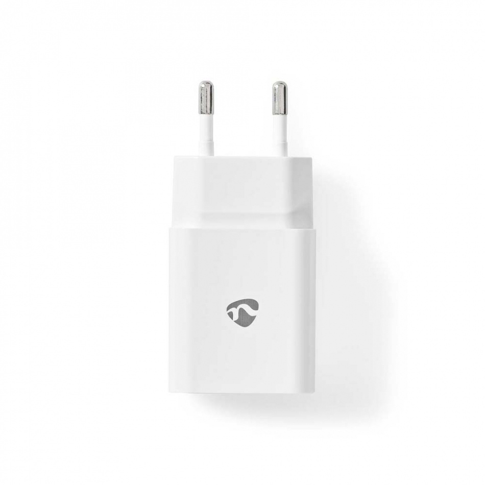Nedis USB-A strömadapter 2.4A, vit