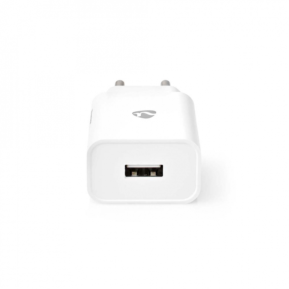 Nedis USB-A strömadapter 2.4A, vit